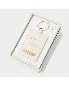 Katie Loxton Birthstone Keyring 'February'